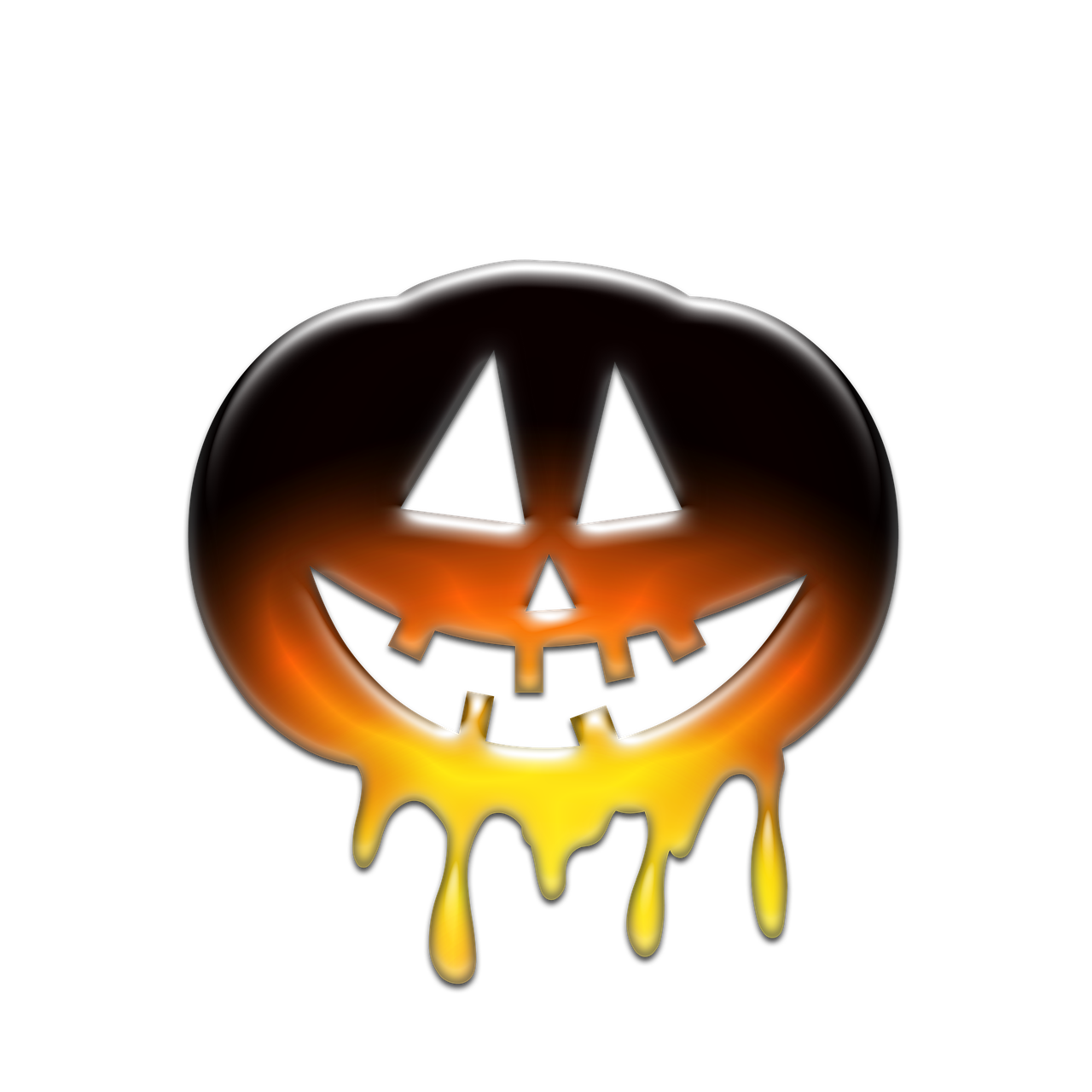 Halloween Pumpkin Png Cutout (black)