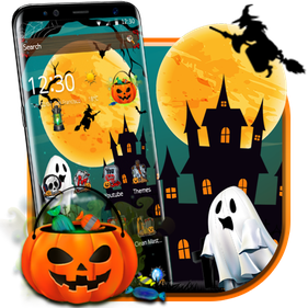 Halloween Themes Png Isolated File (black, white, orange)