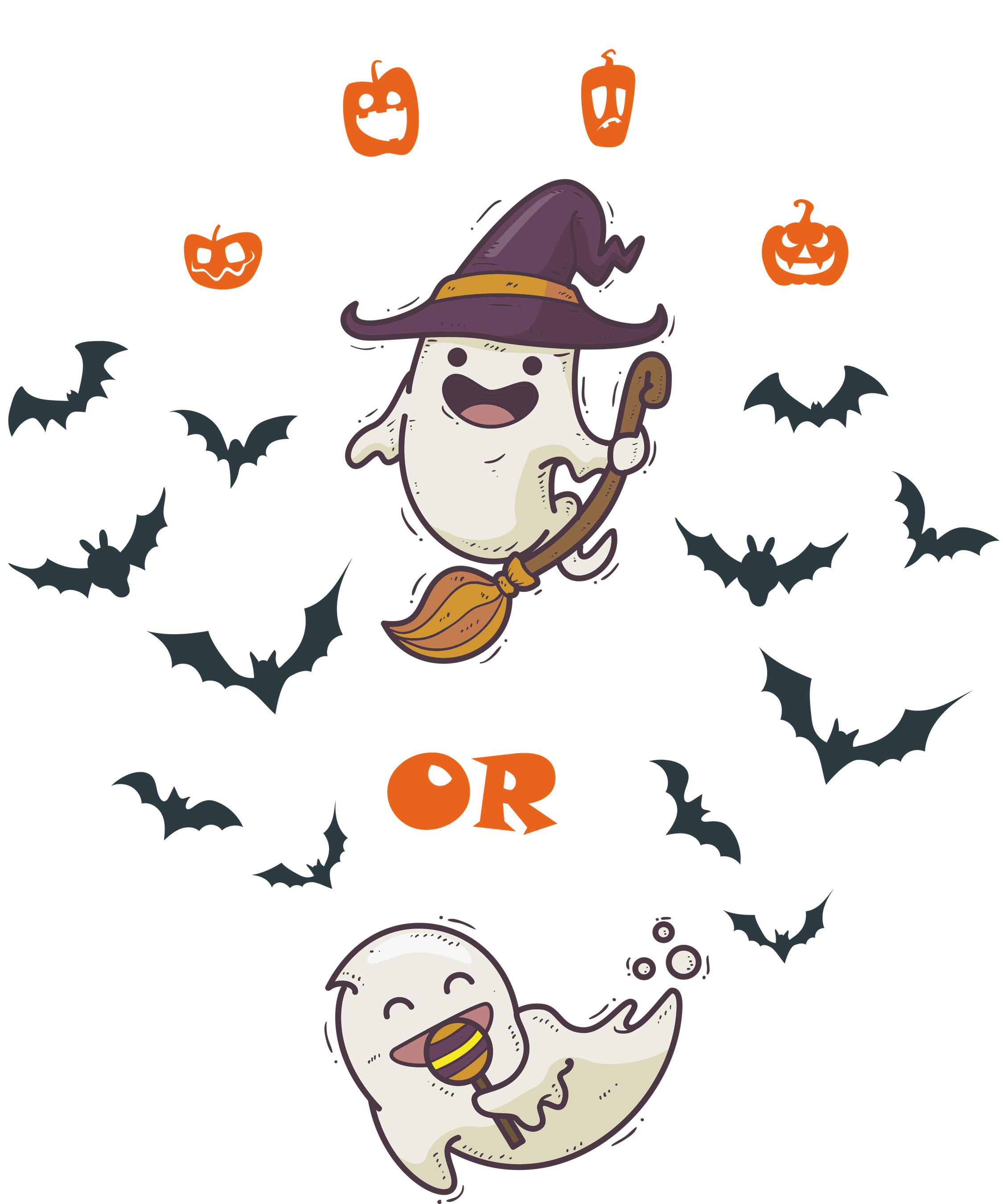 Halloween Treats Png Photo (indigo, black, beige)