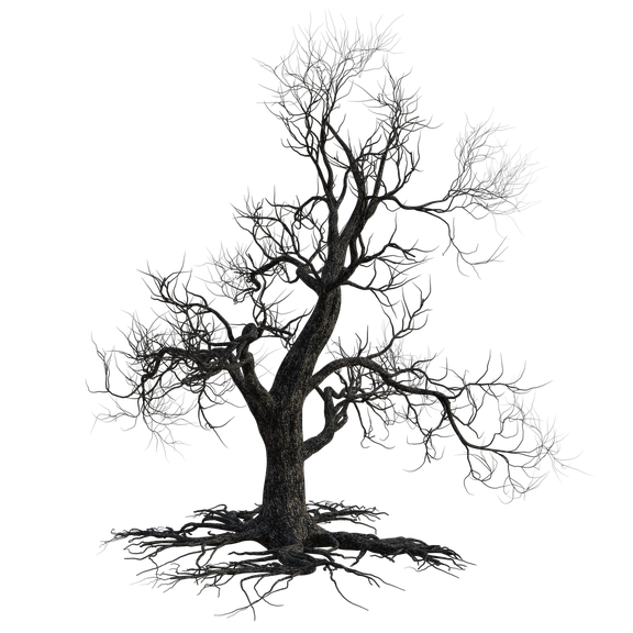 Halloween Tree Png File (black)