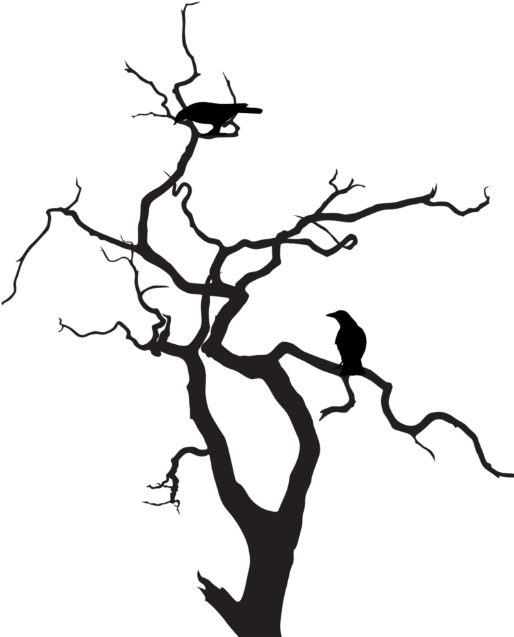 Halloween Tree Png Free Download (black)