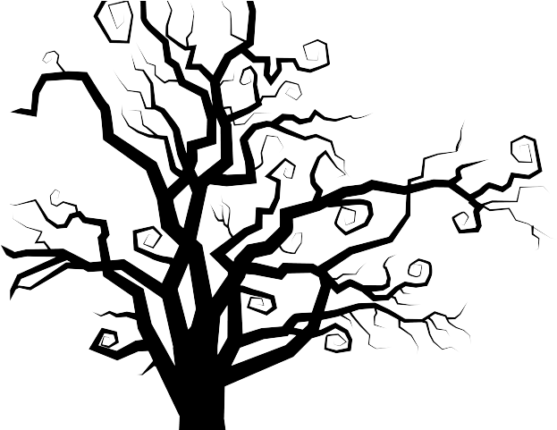 Halloween Tree Png Hd (black)