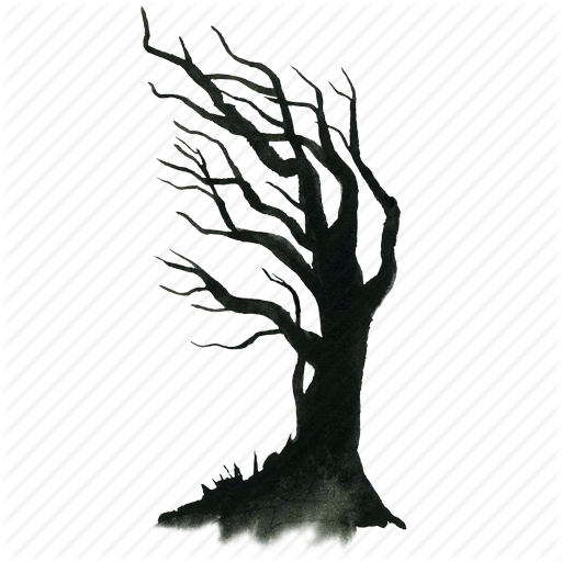 Halloween Tree Png (indigo, black)