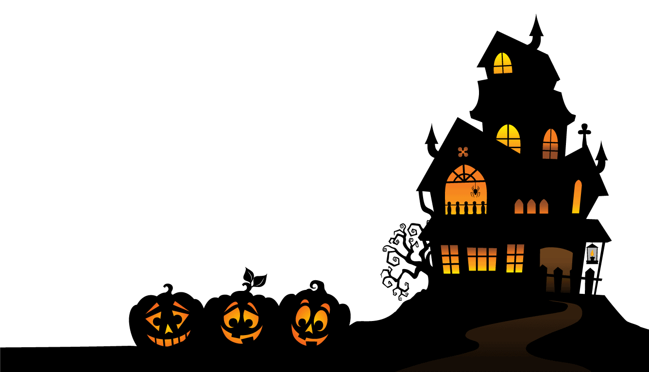 Halloween Village Houses Png (black)