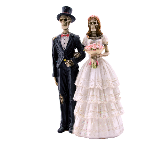 Halloween Wedding Png Image (black, gray, pink)