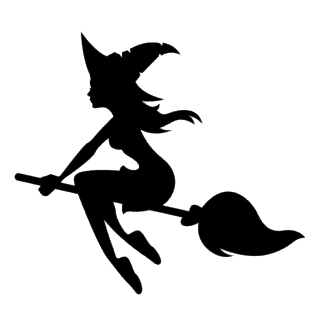 Halloween Witch Png File (black, gray)