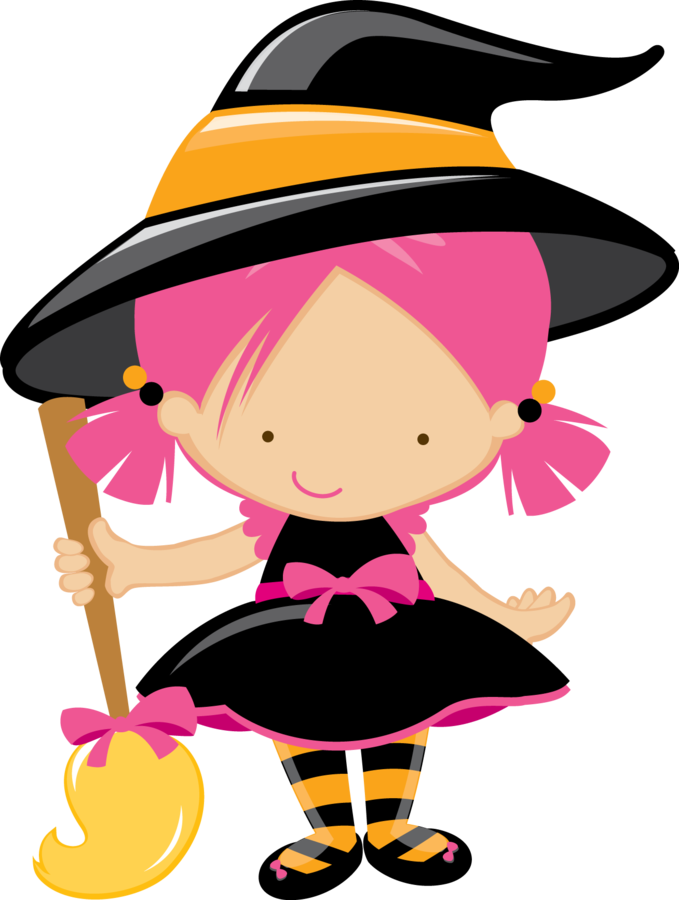 Halloween Witch Png Hd Image (gold, indigo, black, salmon, pink)