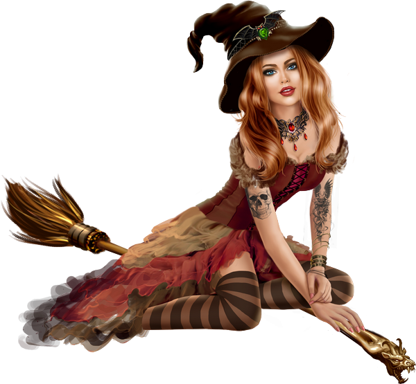 Halloween Witch Png Image (black)