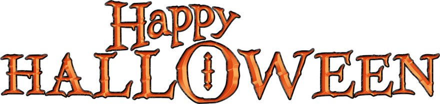 Halloween Words Png Free Download (black)