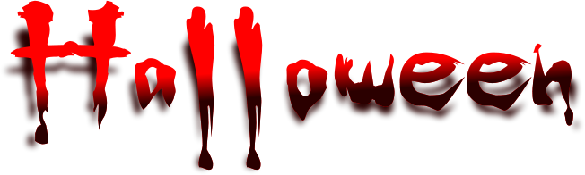 Halloween Words Png Pic (black, red)