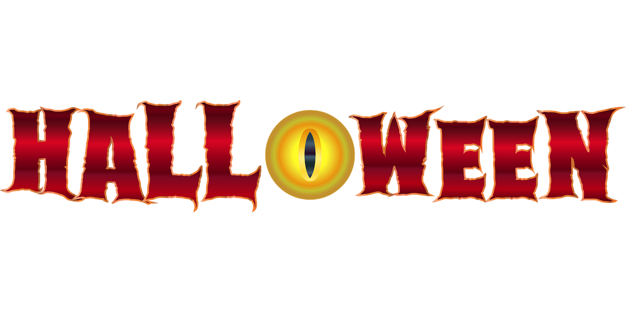 Halloween Words Png Picture (black, maroon, red)