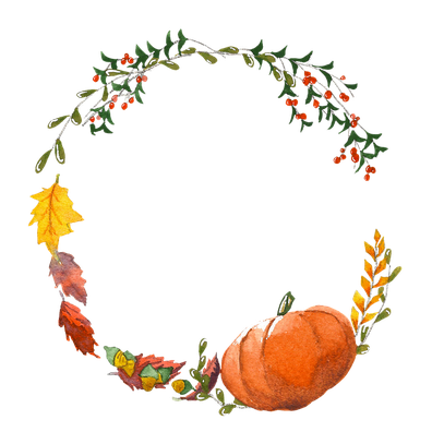 Halloween Wreath Png Clipart (black)