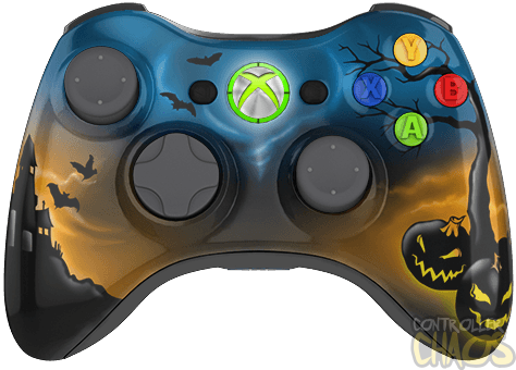 Halloween Xbox Controller Png Hd (black, gray, silver, white)