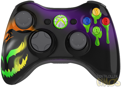 Halloween Xbox Controller Png Pic (black, gray)