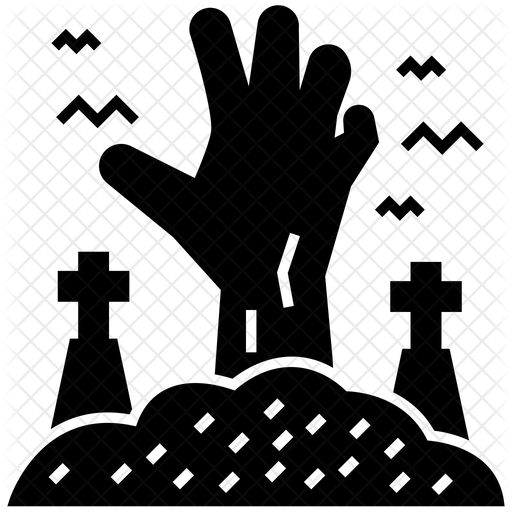 Halloween Yard Png (indigo, black)