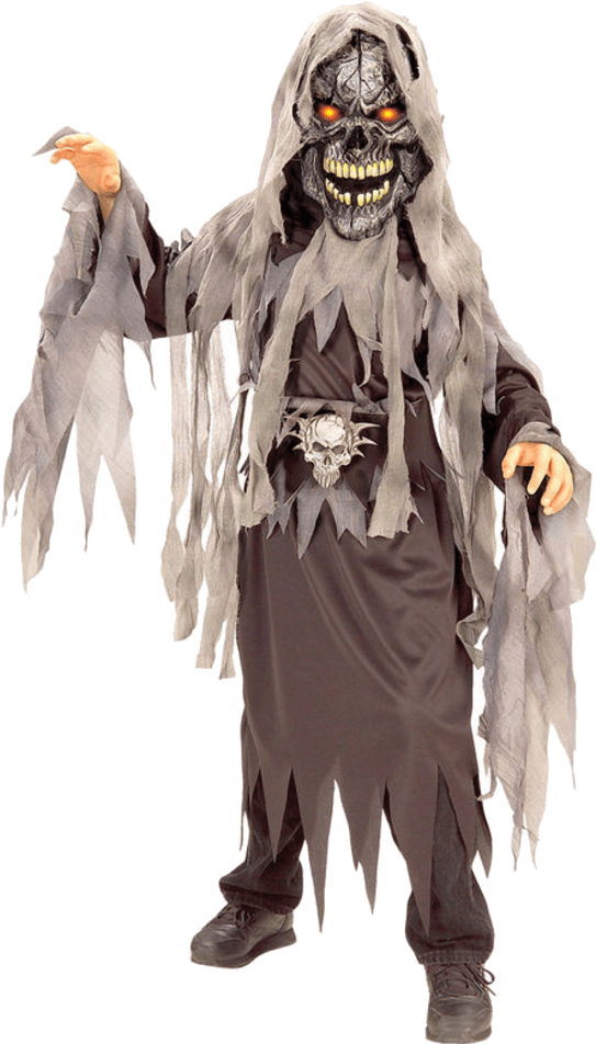 Halloween Zombie Costume Png Isolated Hd (black, gray)