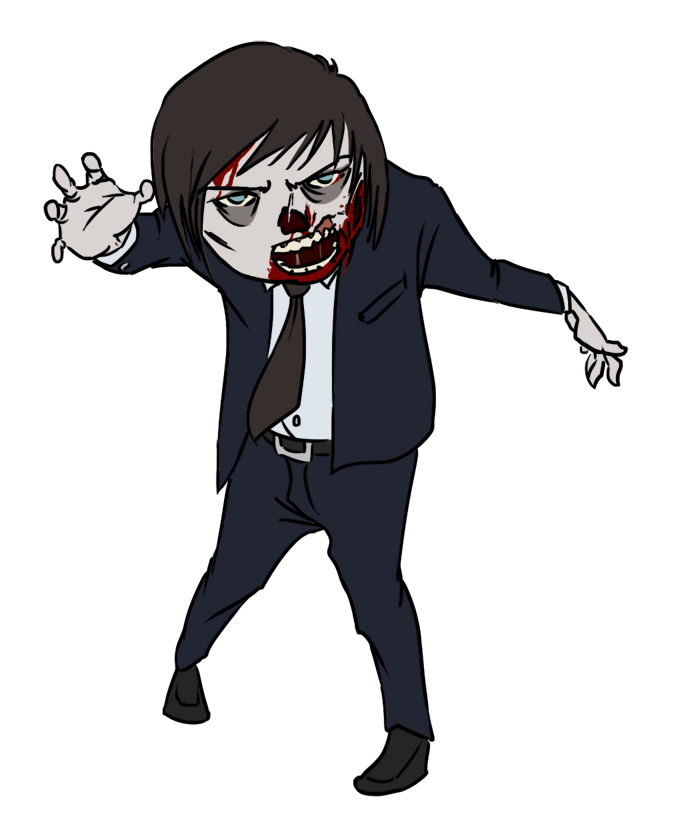 Halloween Zombie Png Hd (black)