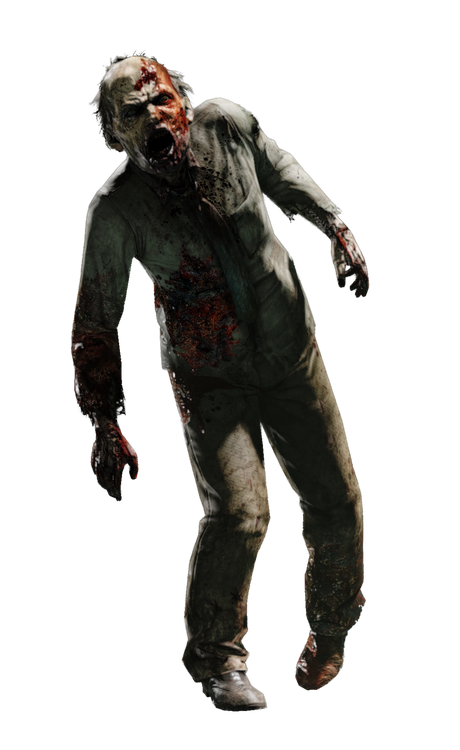 Halloween Zombie Png Isolated Image (black)