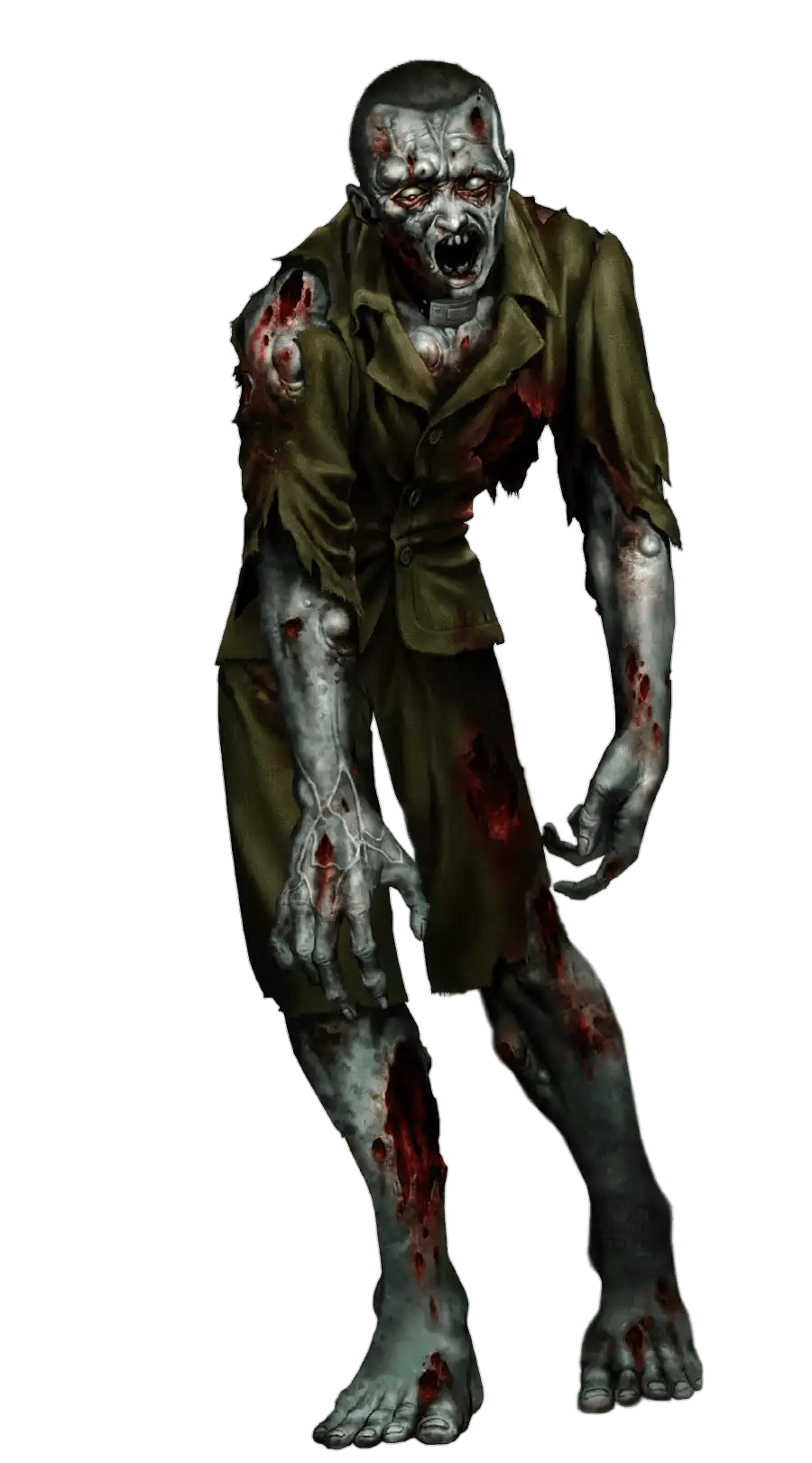 Halloween Zombie Png Pic (gray)