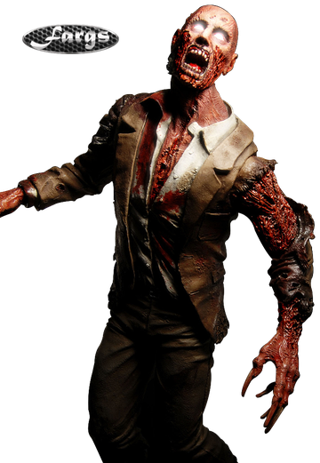 Halloween Zombie Transparent Png (black)