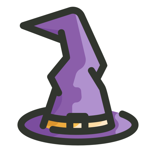 Halloween Hat Magic Witch Free Nobackground Png Icon Download (gray, black, plum)