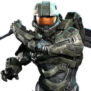 Halo Master Chief Png File (black)