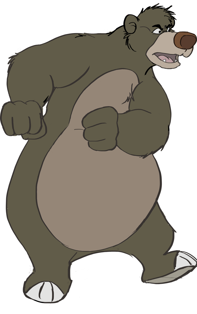 Baloo Background Png (white, black, gray)