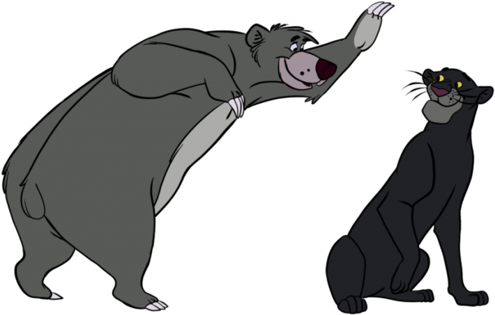 Baloo Background Png (black, gray)