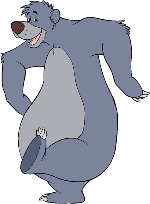 Baloo No Background (black, gray, silver)