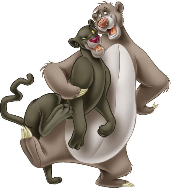 Baloo Png Clipart (white, gray)