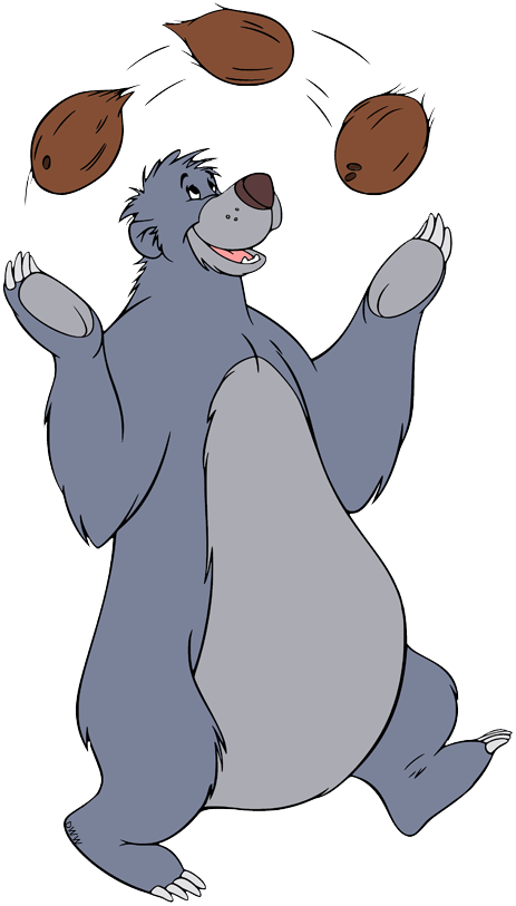 Baloo Png Cutout (olive, gray, white, silver)