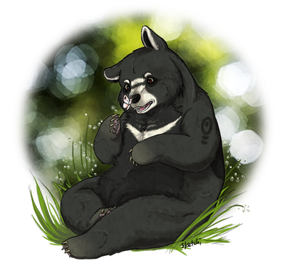 Baloo Transparent Png (black, indigo)