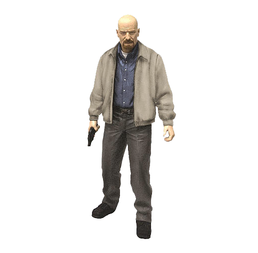 Walter White Transparent Png (indigo, black, gray, white, silver)