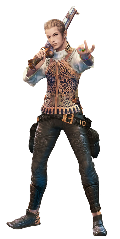 Balthier Transparent Png (black)