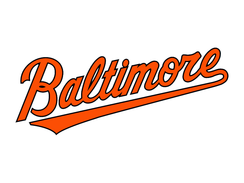 Baltimore Orioles Png File (white, lavender, silver)