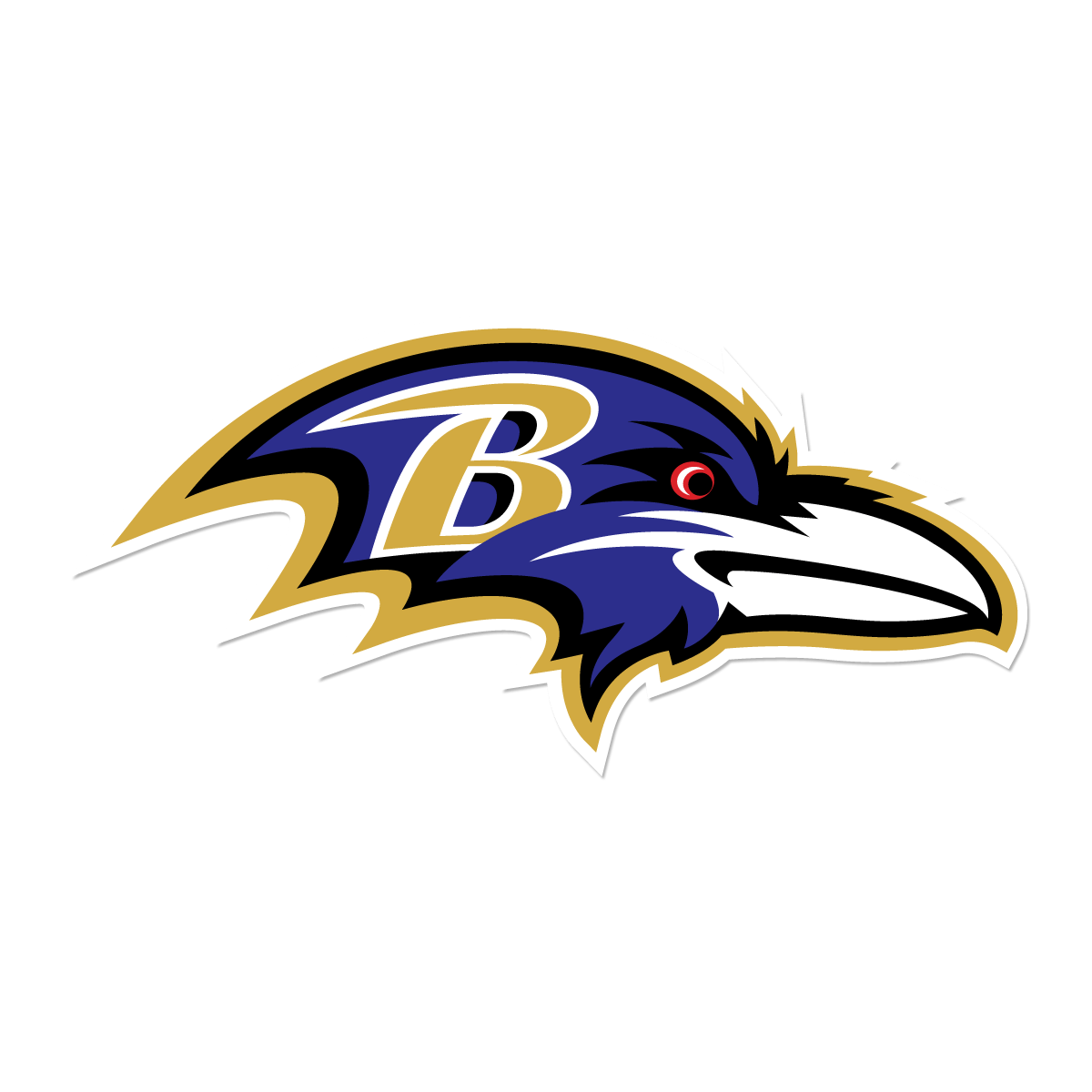 Baltimore Ravens Png Clipart (white, black, chocolate, indigo)