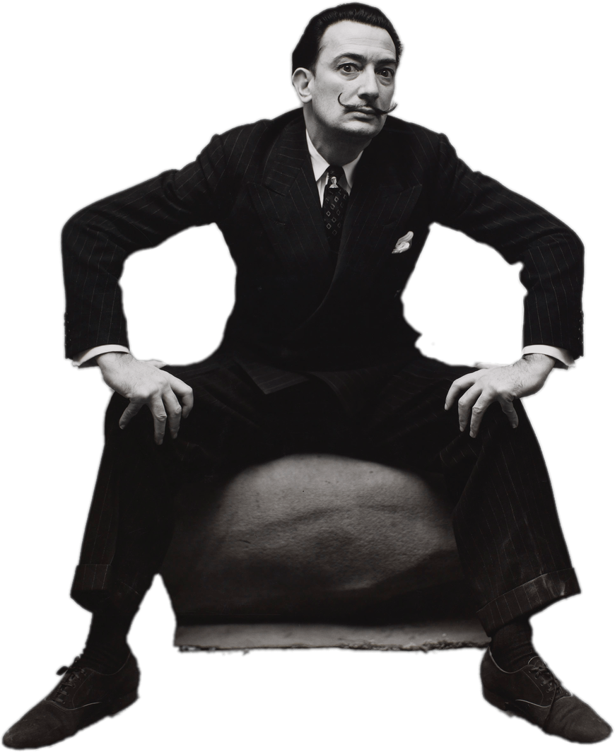 Salvador Dali Png (black)