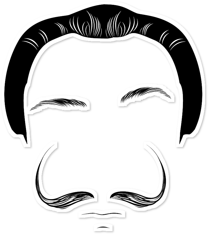 Salvator Dali Png Clipart (black, white)