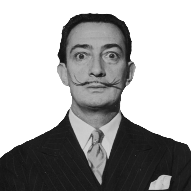 Salvator Dali Png Pic (black)