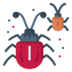 Malware Bug Insect Icon Free Transparent Png Icon Download Path (salmon, black, gray, teal, chocolate)