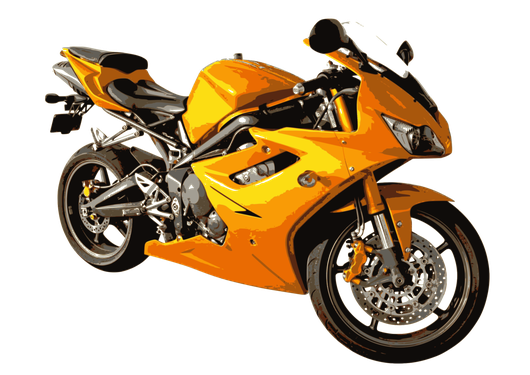 Yamaha Motor Company Png File (black, orange, chocolate, gold)