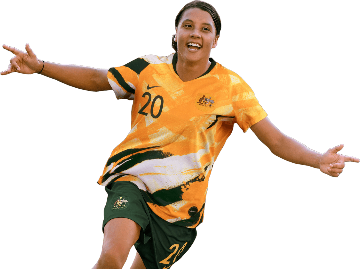 Samantha Kerr Png Image (black, orange)