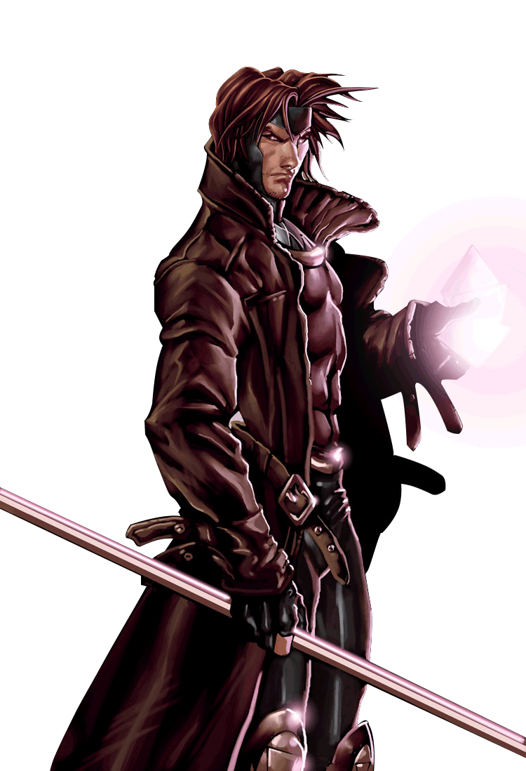 Gambit Png Photo (black, lavender, white)