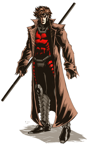 Gambit Png Transparent Image (black, gray)