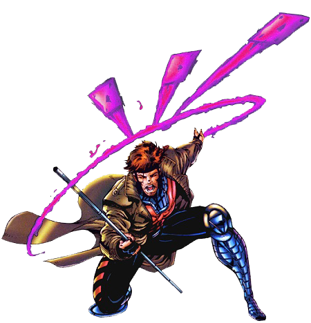 Gambit Png Transparent (black, white)