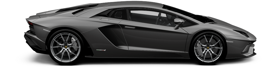 Lamborghini Aventador S Png File (white, black)