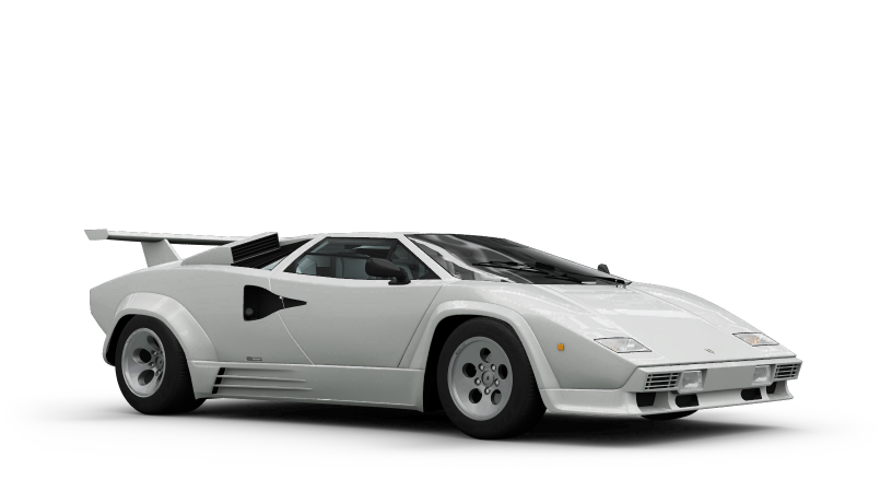 Lamborghini Countach Png Isolated File (silver, lavender, black)