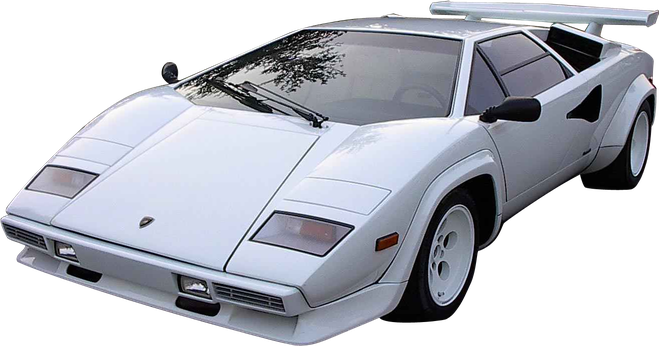 Lamborghini Countach Png Isolated Pic (lavender, black)