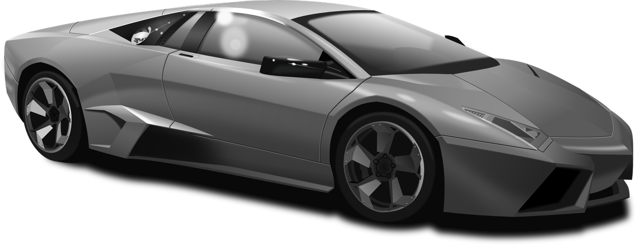 Lamborghini Diablo Png File (gray, black)