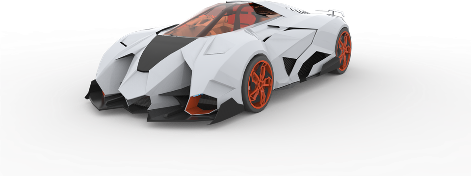 Lamborghini Egoista Png Hd (gray, black)